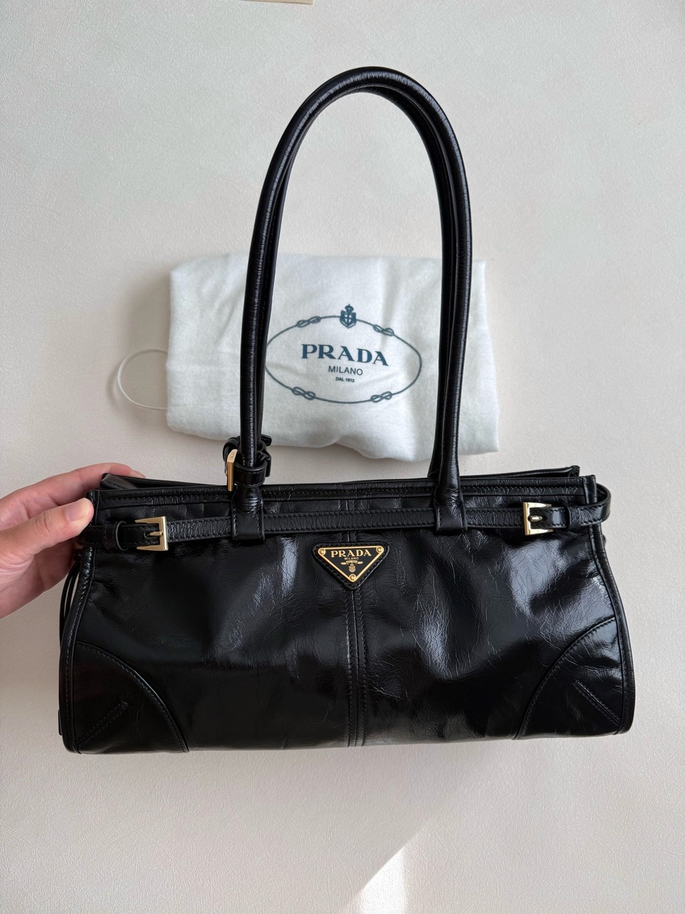 *NWOT* Prada Black Medium Bonnie Shoulder Bag